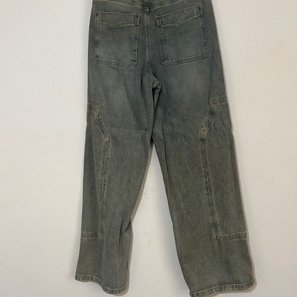 PacSun Faded Blue Denim Pants- Jessie High Rise Baggy - Picture 9 of 11